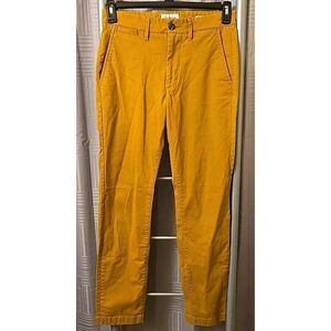 Goodfellow & Co Mens Hennepin Chino Pants 30x29 Straight Mustard Khakis‎
